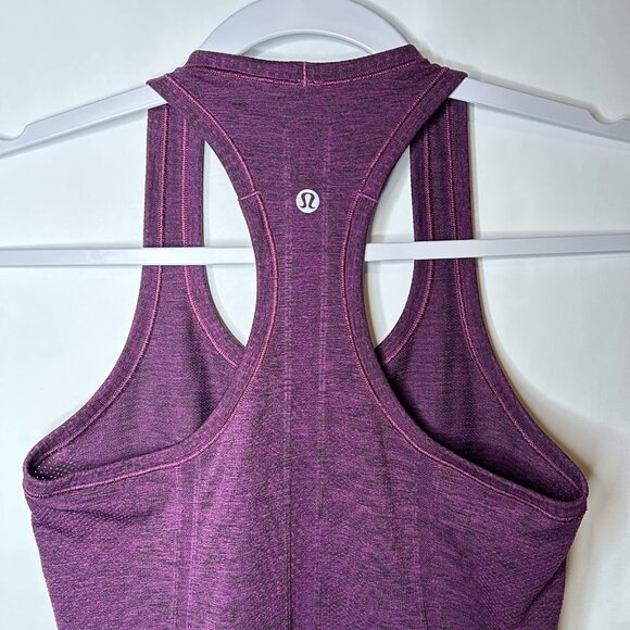 Lululemon Swiftly Tech Racerback Tank Top Purple Women’s sz 2 - Picture 5 of 6